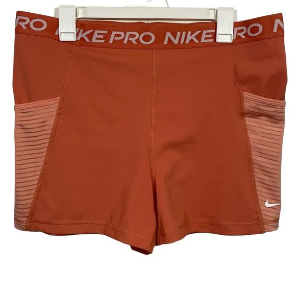 NWT Nike Pro Dri-Fit Coral Elastic Athletic Shorts - Picture 1 of 5